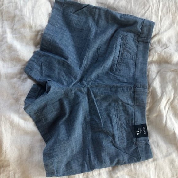 J.Crew Chambray Shorts, Size 16, 5” length - NWT - Picture 2 of 6